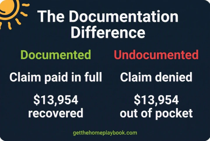 New homeowner maintenance log and insurance documentation - before-photo baseline that prevents denied claims 2026