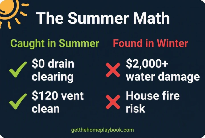 Summer home maintenance costs caught early versus ignored - 2026 price comparison for new homeowners by Leo Brooks