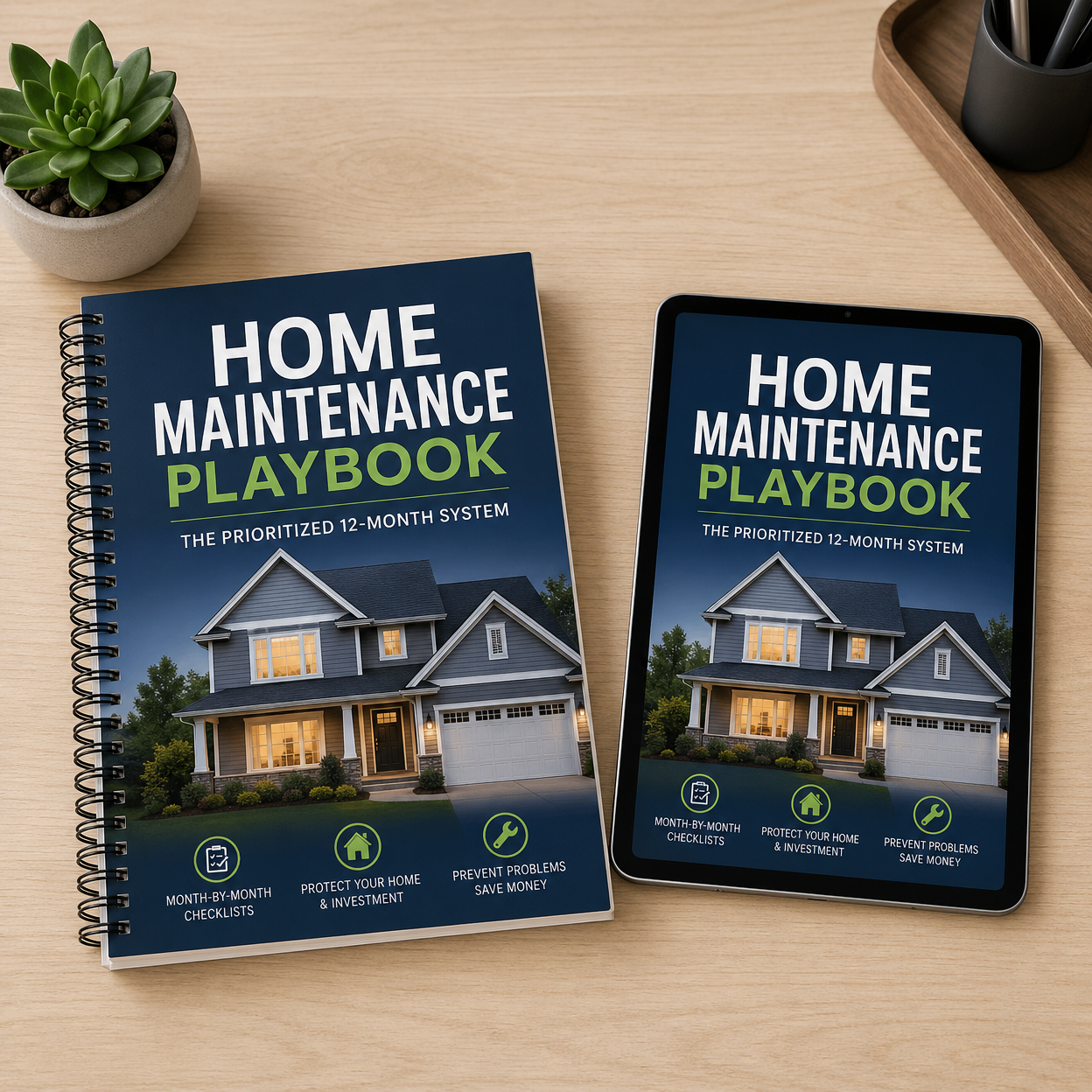 Home Maintenance Playbook product mockup